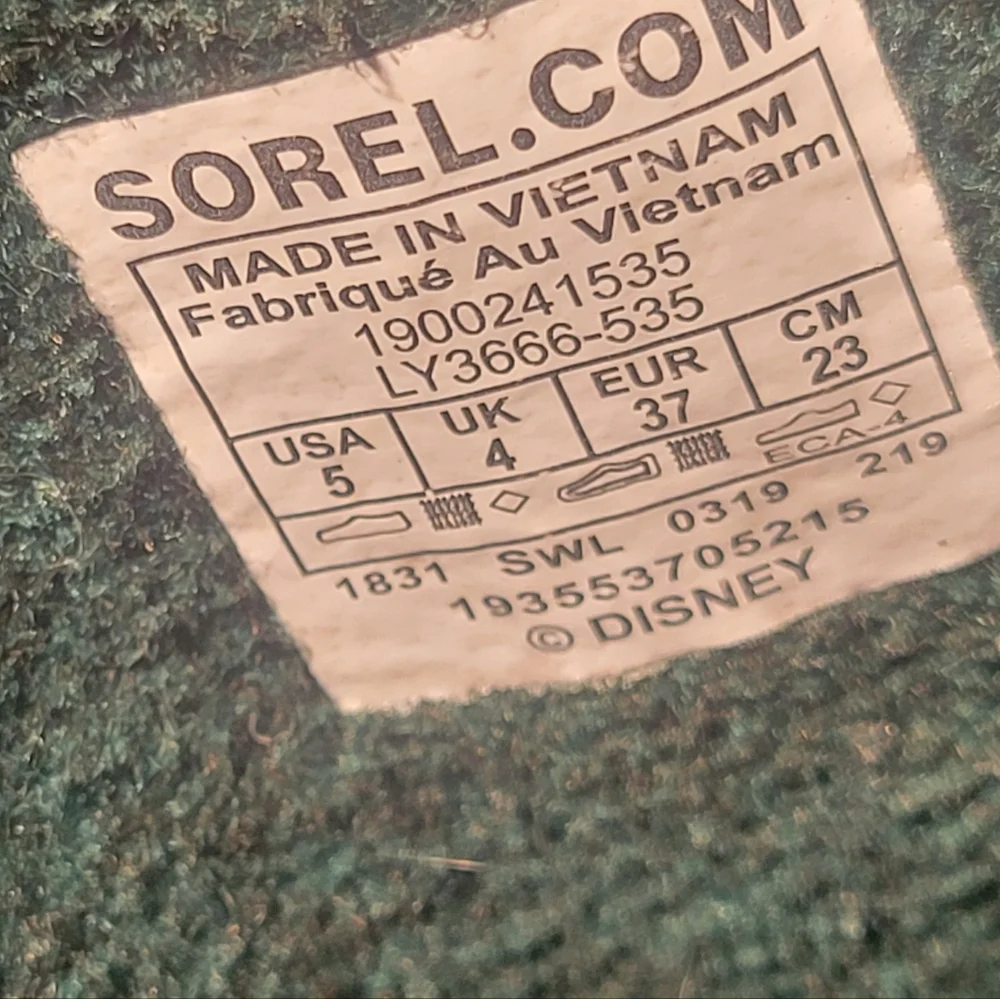 Sorel X‎ Disney Kids Snow Boots - Light Gray and Blue Youth Size 5